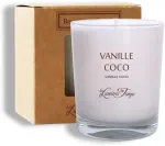 The Lights of Time kvapni daržovių va&scaron;ko žvakė 180g Vanilla Coconut kvapas Les Lumi&egrave;res du Temps Bv01vc