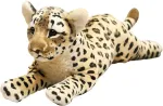 Pliu&scaron;iniai žaislai animacinis liūtas tigras leopardas kim&scaron;tinis pūkuotas lėlės dovanos vaikams suaugusiems