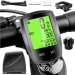 Goodbuy 18667 belaidis vandeniui atsparus dviračio greičio matuoklis, skirtas dviračiams IPX4 | LCD