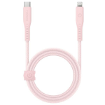 ENERGEA kabelis Flow USB-C - LightningC94 MFI 1.5m rožinės spalvos 60W 3A PD Fast Charge