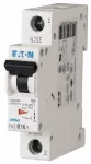 Eaton FAZ-C10/1. Įėjimo įtampa: 240/415 V, vardinė srovė: 10 A. Apsauginio jungiklio tipas: miniatiūrinis grandinės pertraukiklis, sertifikavimas: IEC/EN 60947-2, IEC/EN 60898, UL 1077, CSA-C22.2 No. 235, CE ženklas (278557)