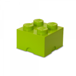 Kambarys Kopenhagos LEGO laikymo dėžutė &ndash; maža kaladėlė su 4 rankenėlėmis (Bright Geltona Žalias)