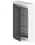 Elektro Plast Nasielsk 2445-21 Multimedijos skirstomasis skydas Eleganti&scaron;kas 3X12 ant pavir&scaron;iaus montuojamas IP40 dūmų durys 2445-21