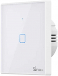 SONOFF T2EU1C-TX i&scaron;manus liečiamas wifi &scaron;viesos jungiklis 1 mygtuko