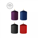 Ouch By Shots Tease Candles Set - Low-Temperature, Multicolor, 4-Pack by Tease