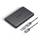 Kietasis diskas Orico DDL25-C3 2.5' HDD/SSD USB-C 5Gb/s Disk Drive - juodos spalvos