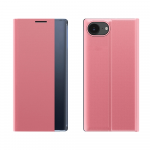 Hurtel New Sleep dėklas Apple iPhone 16e Flip dėklas su Stand - rožinės spalvos