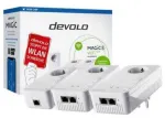 Mar&scaron;rutizatorius Devolo Magic 2 WiFi next Powerline rinkinys 2400 Mbit/s Wi-Fi 5, 3 adapteriai