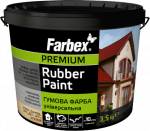 Farbex Dažai gumos pagrindu FARBA GUMOVA, žali RAL6005, 12 kg