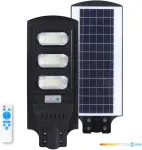 8W LED gatvės &scaron;viestuvas su saulės baterija URBI, juodas, 6500K, su judesio davikliu ir nuotol. valdymo pulteliu, IP54