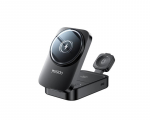 Yesido kroviklis indukcinė DS27 15W (Stand) 3w1 (do Apple Watch), Juodas / JUODA