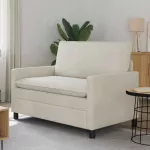 Sofa Kreminė 126 x 81 x 87,5 cm Aksomas