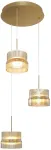 34W LED pakabinamas &scaron;viestuvas LUXE, žalvario/gintaro sp., 3000K, 4346300