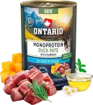 Konservuotas Maistas &scaron;unims &ndash; Ontario suaugusiems monoproteininė antis su moliūgu, pa&scaron;tetas, 400g