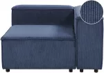 Sofa Beliani ARDAL kampinis modulis, tamsiai mėlynas velvetas, kairinis