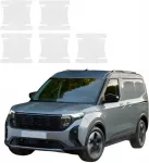 GrizzGlass bespalvė techninė danga HeavyDuty Clear po rankenomis, skirta Ford Transit Courier (2024-2026) [5w1] (GRZ22034)