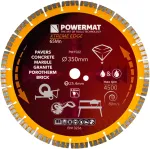 Powermat Deimantinis diskas 350mm PM-TDCS-3501T