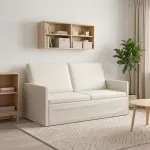 Dviejų vietų sofa Kreminė 150 x 81 x 82 cm Aksomas
