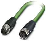 Phoenix Contact Tinklo kabelis 4 gyslų ekranuotas Tiesūs ki&scaron;tukai M12 PROFINET 100 Mb/s Tiesi lizdas M12 kod. D 5m NBC-M12MSD/ 5,0-93B/M12FSD (1407555)