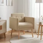Fotelis Akcentinis krėslas &Scaron;viesiai žalia pilka Velvetinis audinys