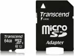 Atminties kortelė Transcend Premium Micro SDXC 64 GB Class 10 UHS-I/U1 (TS64GUSDU1)