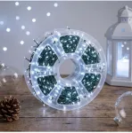 Girlianda &bdquo;Pasaka žalias&ldquo; 50m, 2400 &Scaron;altai Baltų LED