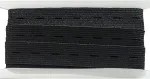 20 m elastinė guma su kilpelėmis 20 mm pločio elastinė juosta su kilpelėmis elastinė siuvimo juosta siuvimui, juoda, (332, 20 mm x 20 m)