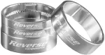 Reverse tarpinės po vairo i&scaron;ky&scaron;a, rinkinys 2x5 + 2x10mm - sidabrinės