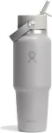 Hydro Flask kelioninis butelis 32oz - izoliuotas nerūdijančio plieno vandens butelis su Tempshield vakuumine izoliacija ir nepralaidžiu Flex Straw dangteliu - Birch
