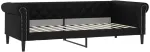 Lova Sofa, juodos spalvos, 100x200cm, dirbtinė oda