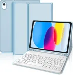 Plan&scaron;etinio kompiuterio dėklas su klaviatūra Ipad 10/11 kartai, 10.9/11 colių, mėlynas