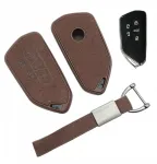 Auto Dėklas raktui Smart Keyless Vw Id.buzz Id Buzz rudas Tpu zom&scaron;as