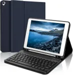 Kvago itali&scaron;kas klaviatūros dėklas, skirtas ipad 10.2 colių 9/8/7 kartai, klaviatūra, skirta ipad 10.2 colių 2021/2020/2019/ipad air 3/ipad pro 10.5 colių, nuimama belaidė bluetooth klaviatūra