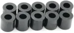 Design61 10x tarpinės įvorės L 9 mm x skersmuo 10/5 mm M5 apvalus Hd polietilenas