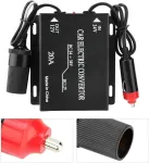 Žemyninis maitinimo &scaron;altinis, galios keitiklis Dc 24 V į 12 V sunkvežimio adapteriui, 24 V į 12 V įtampos keitiklis, automobilinis keitiklis, įtampos mažintuvas 20 A, automobilinis maitinimo &scaron;altinio keitiklis, žiebtuvėlio tipas