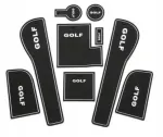 Neslystančių kilimėlių rinkinys Vw Golf 7 Mk7 2013/2019 Premium Baltas Juodas