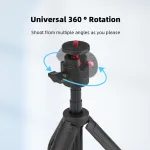 Lichifit i&scaron;traukiamas trikojis asmenukių lazda, skirtas dji osmo pocket 3 pocket kamerai, reguliuojamo ilgio prailginimo stulpas su pasukamu gimbalu, skirtas insta360 one x3/x2 veiksmo kameros laikikliui