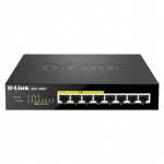 &Scaron;akotuvas D-Link Switch DGS-1008P Nevaldomas, Stalinis, 1 Gbps (RJ-45) jungtys kiekis 8, Maitinimo tipas I&scaron;orinis