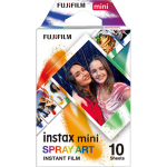 Fujifilm | Instax Mini | Meno Pur&scaron;kiklio lapas (10pl) Momentinis filmas | 54 x 86 mm | Hi-Speed ISO 800 &ndash; puiki grūdėtumo kokybė, INSTAX kontaktinė plėvelė užtikrina ry&scaron;kias spalvas ir natūralius odos atspalvius.