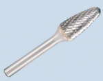 KLINGSPOR FREZ DO METALU HF 100 F FI9,6x19mm TRZPIEŃ 6mm TYP RBF, HIPERBOLICZNY-POŁOKRĄGŁY