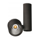 Lubinis &scaron;viestuvas 12W pavir&scaron;inis akcentinis &scaron;viestuvas ZEN TUBE SURFACE, 3000K, juodas