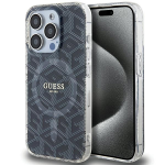 Dėklas GUESS GUHMP15XHGCUSTGK IPHONE 15 PRO MAX 6.7 "Juodas/Juodas HARDCASE IML GCUBE MAGSAFE
