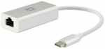 Level One LevelOne USB-0402 Gigabit USB-C tinklo adapteris, laidinis, USB Type-C, Ethernet, 1000 Mbit/s, sidabrinis