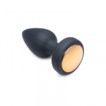 XR Brands Silicone LED Vibrating Plug Medium - Remote Control, 7 Modes