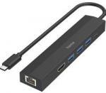 HAMA USB-C Hub Multiport 6 prievadai
