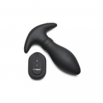 XR Brands Rim Slide Silicone Plug with Sliding & Vibration Juodas