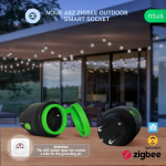 Nous I&scaron;manioji rozetė ZigBee, 230Vac 16A, hermeti&scaron;ka IP44, su energijos matavimu, TUYA / Smart Life