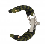 Topt Universal nylon apyrankė 22mm design 1 žalios spalvos-juodos spalvos