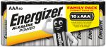 Energizer - AAA tipo maitinimo elementų dėklas, 10 vnt. pakuotė