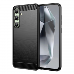 Hurtel Carbon Case do Samsung Galaxy S24 FE - dėklas telefonui juodos spalvos